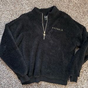 YoungLA Women's Black Sherpa Sweater